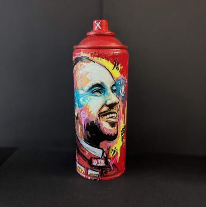 Lewis Hamilton on Ferrari Sculpture, 7,5x2,8 in