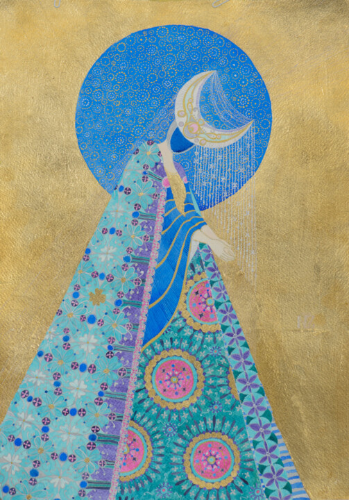 Moon Lady Картина, 19,7x13,8 in