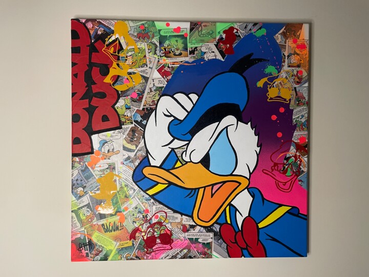 Tableau PopArt Donald 绘画, 19.7x19.7 in