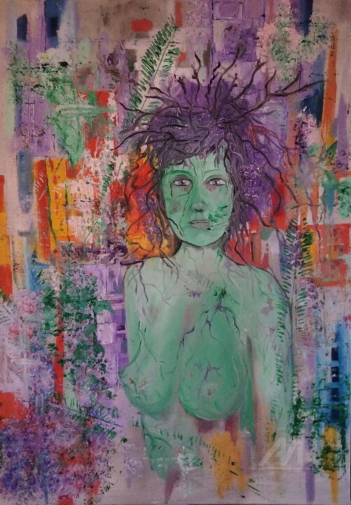 Dame Nature 绘画, 27.6x19.7 in