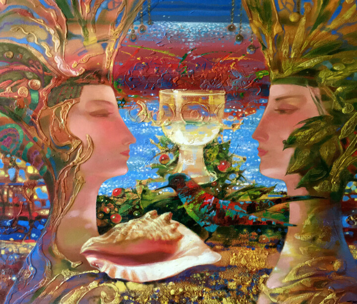 Flora and fauna 绘画, 29.5x35.4 in