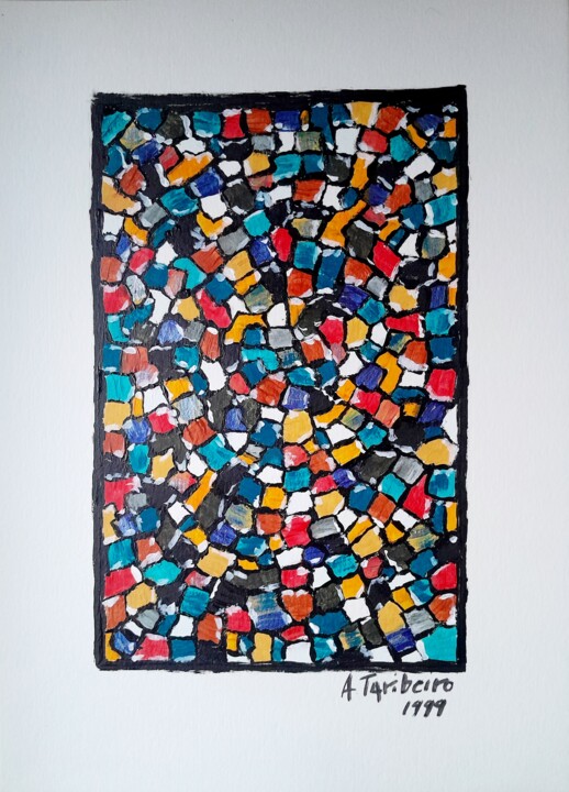 Pintura intitulada "Spiral" por A. Taribeiro, Obras de arte originais, Acrílico