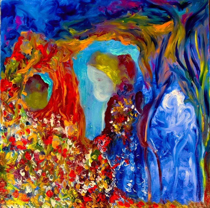 Miroir de l’âme 绘画, 23.6x23.6 in