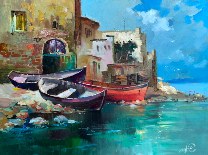 On the seashore Malarstwo, 11,8x15,4 in
