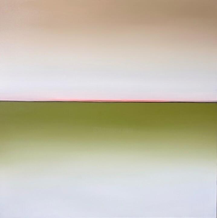 Painting titled "Horizon of Emotions…" by Larissa Uvarova, Original Artwork, Oil