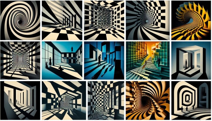 METAPHYSIX 027 Arte digitale, 10,6x18,5 in