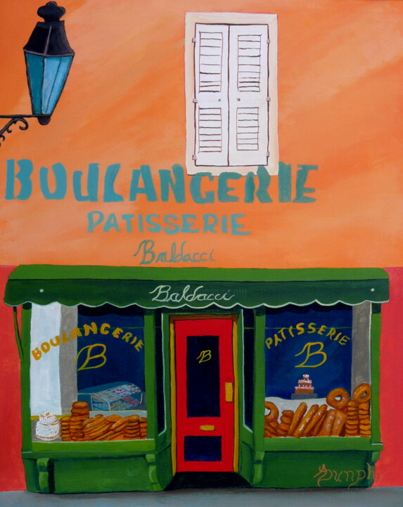 Peinture intitulée "Baldacci Bakery" par Anthony Dunphy, Œuvre d'art originale, Acrylique