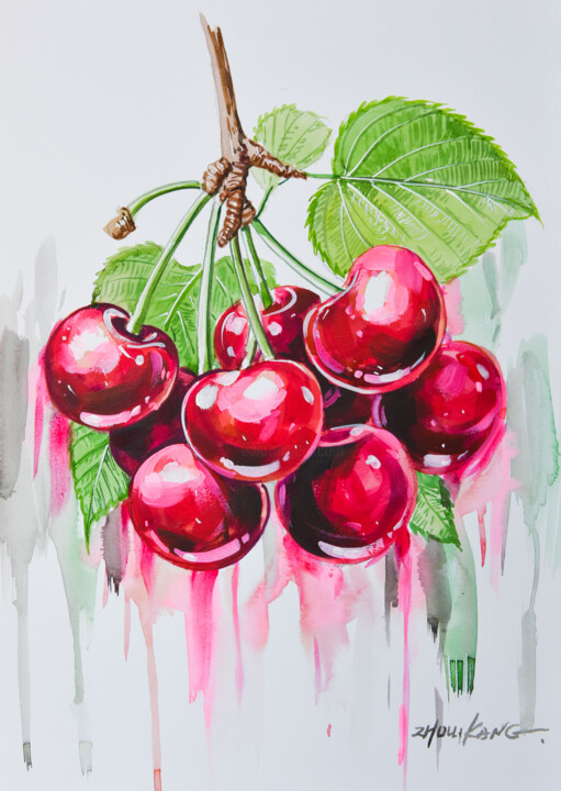 Cherry 1 绘画, 15.8x11.8 in