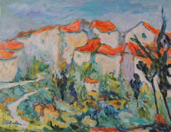 vieilles maison 绘画, 19.7x24 in