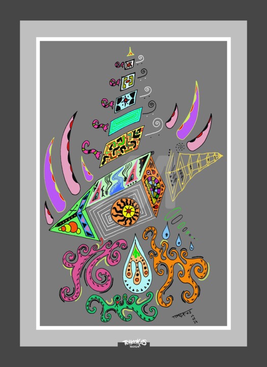 -Labyrinthic-En-Apesenteur- 图画, 1,833.5x1,333.5 in