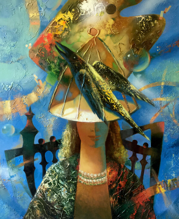Nostalgia 绘画, 35.4x29.5 in