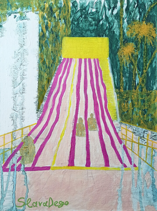 Peinture intitulée "NO.2 (Series IN SEA…" par Slava Dego, Œuvre d'art originale, Acrylique