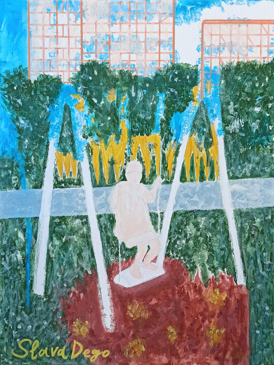 Peinture intitulée "NO.3 (Series IN SEA…" par Slava Dego, Œuvre d'art originale, Acrylique