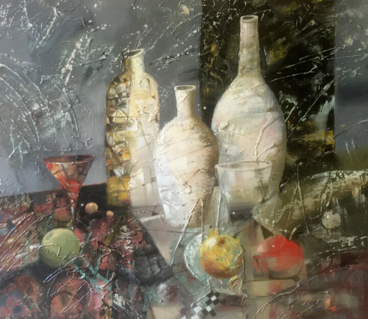 Still life. Composition 绘画, 25.6x29.5 in