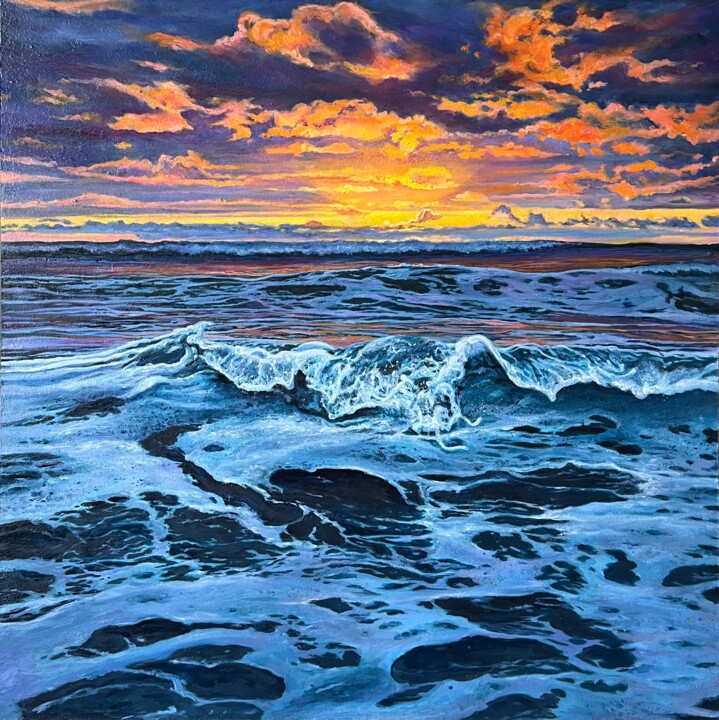 Schilderij getiteld "The Warmth of the F…" door Daria Dudochnykova, Origineel Kunstwerk, Olie