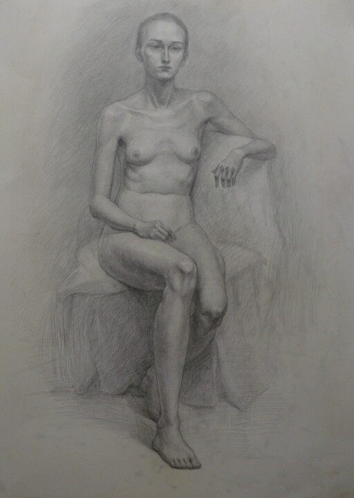 Pure beauty Dessin, 27,6x19,7 in