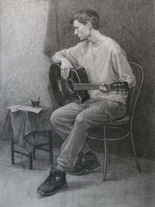 Awaiting the Muse 图画, 31.5x23.6 in