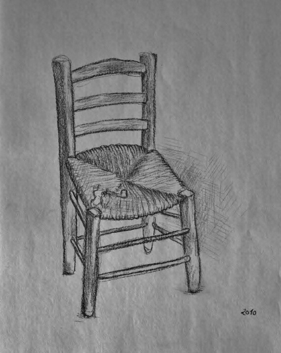 Sedia - da Van Gogh 图画, 11.7x8.3 in