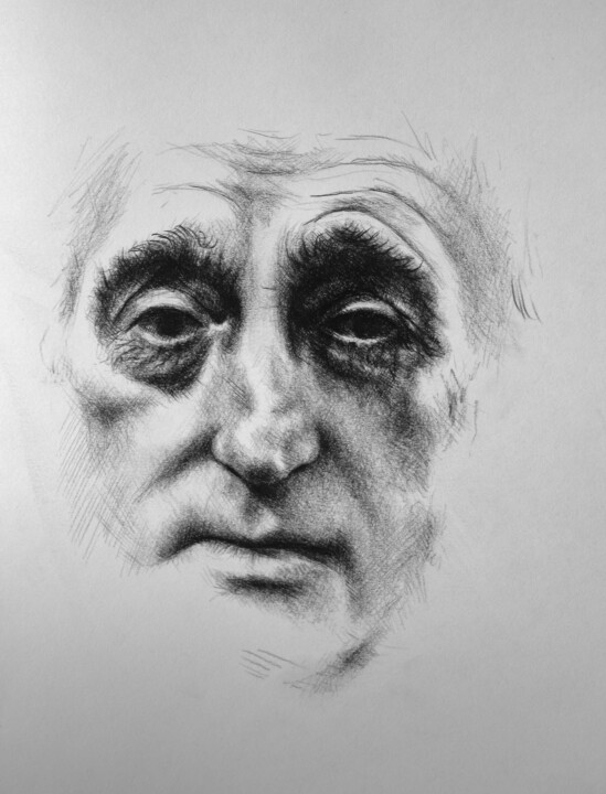 Ritratto di attore - Antonio de Curtis (Totò) 图画, 10.2x8.3 in