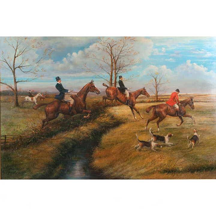 hunting ground in england 绘画, 24x36 in