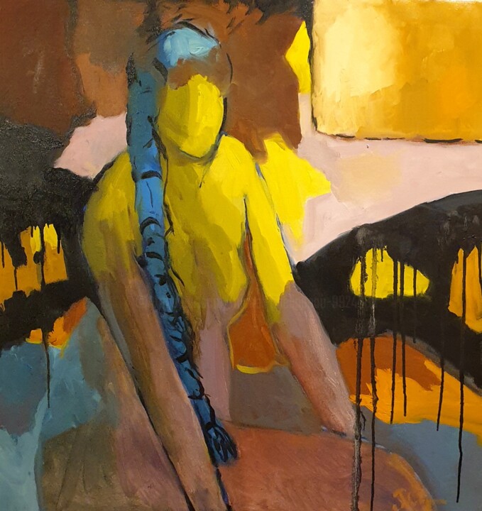 Sensuelle matinée 绘画, 31.5x31.5 in