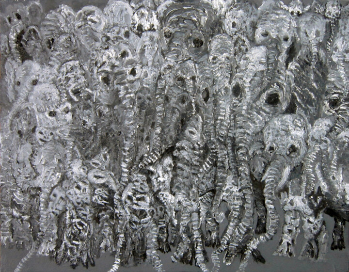 elephantiasis 绘画, 19.7x25.6 in