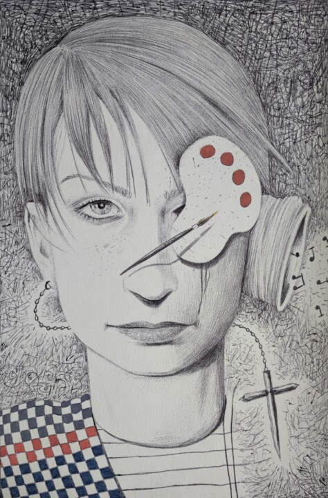 Temenushka 图画, 8.3x5.5 in