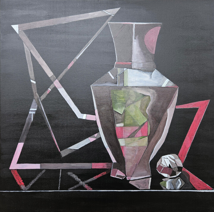 绘画,  27.6x27.6 in 