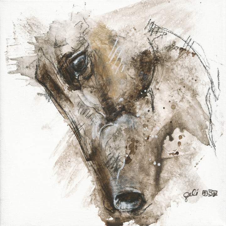 Nu Equin 281 绘画, 7.9x7.9 in