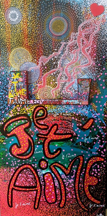 Je t'aime 绘画, 31.5x15.8 in