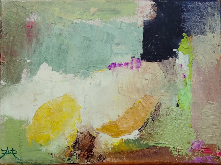 Peinture intitulée "Les coquilles" par Daniel Mangin, Œuvre d'art originale, Huile Monté sur Châssis en bois