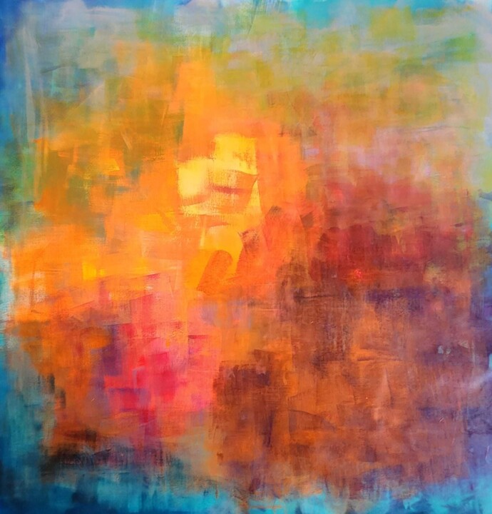 ¡ Viva la Vida Loca ! 绘画, 53.2x53.2 in
