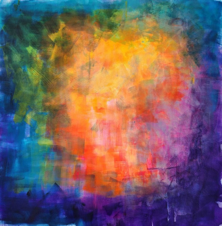 "Strawberry Fields" 绘画, 42.5x42.5 in