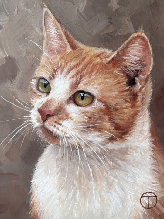 Cat 50 绘画, 7.9x5.9 in