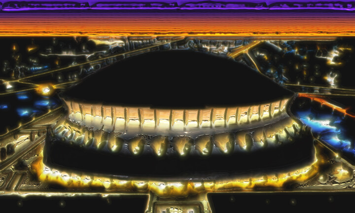 New Orleans Superdome Stadium Art Digital Arts