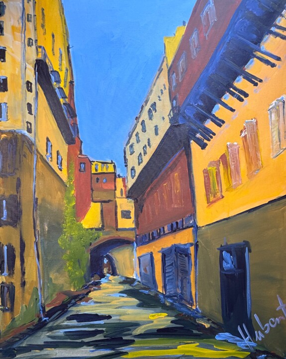 Guanajuato Under 绘画, 39.4x31.5 in