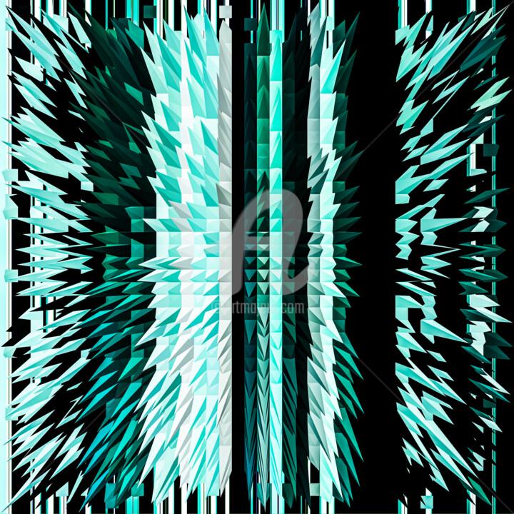 摄影 标题为“FRACTAL ETERNITY :…” 由Bruno Houdayer, 原创艺术品, 数码摄影 安装在铝上