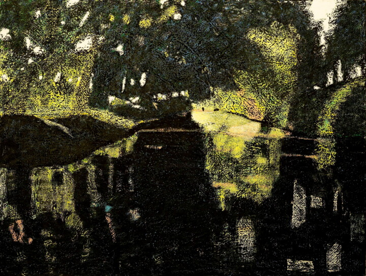 Pintura titulada "Sous-bois 9" por Clara Ramirez Katz, Obra de arte original, Oleo Montado en Bastidor de camilla de madera