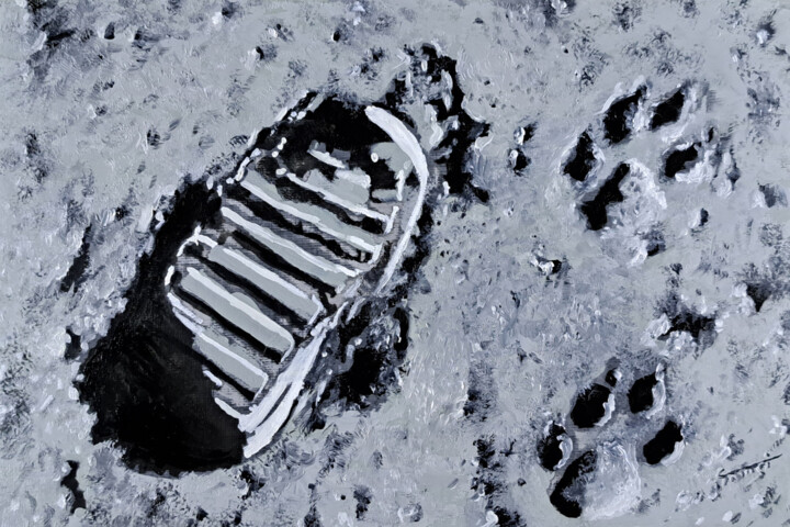 Not one small Step... 绘画, 7.9x11.8 in