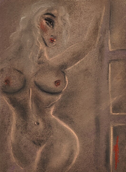 Beauty by window 图画, 7.9x5.9 in