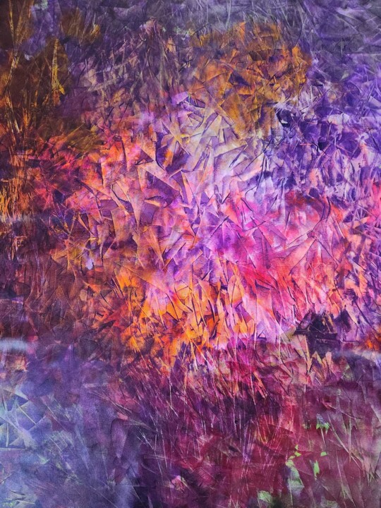 "Blossom - She Leads In Color" - XXL 绘画, 59.8x40.9 in