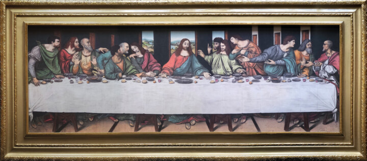 Cuadro de La Última Cena – Formato de gran escala Dessin, 17,9x51,2 in