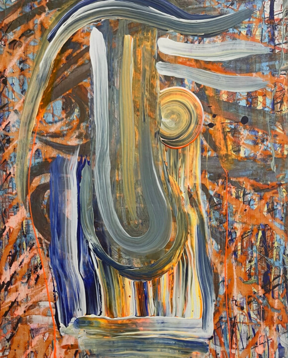 Blues Soul 绘画, 17.7x13.8 in