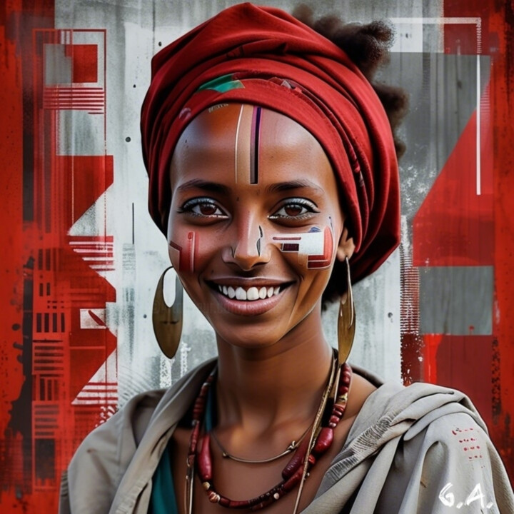 Radiant Ethiopia | Portrait of Cultural Heritage" | 数字艺术