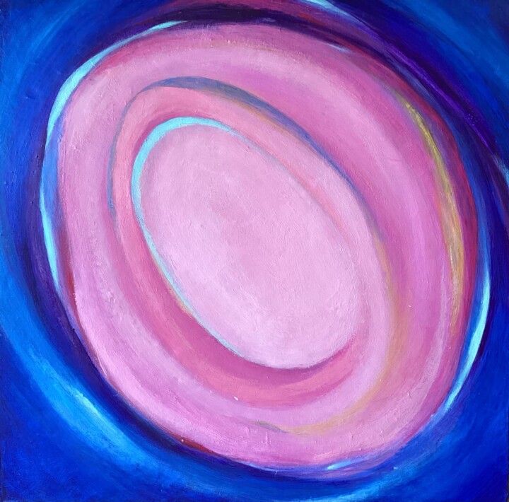 Cosmic kiss 绘画, 15.8x15.8 in