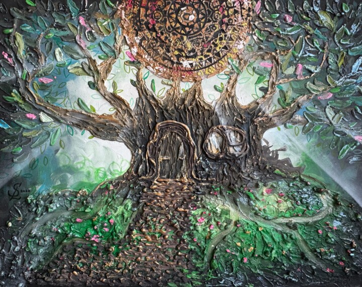 The magical tree house Pintura, 15,8x19,7 in