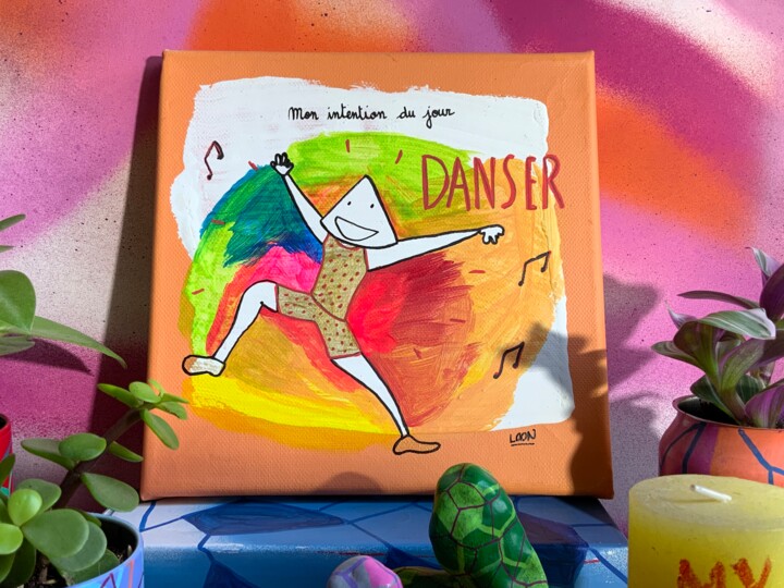 Danser 绘画, 7.9x7.9 in