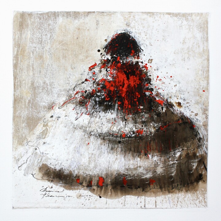 "MENINE ROUGE 2012 " 绘画, 23.6x23.6 in