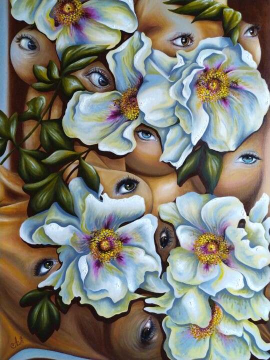 The Garden of Consciousness 绘画, 27.6x19.7 in