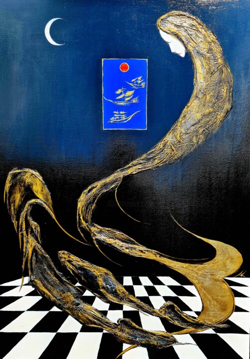 SEN SYRENY Painting, 39.4x27.6 in